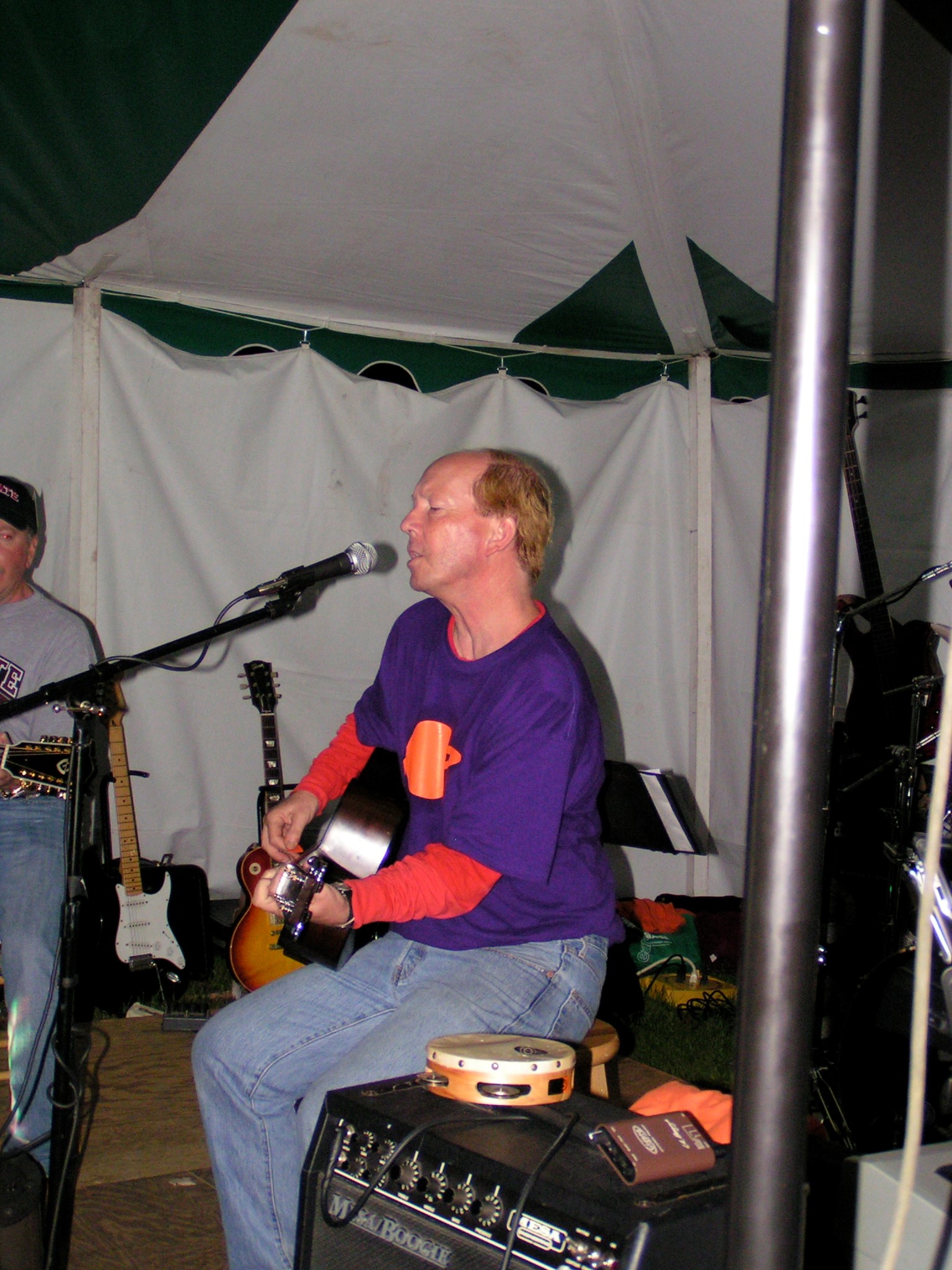 Mike Bingham playing with the Daily Planet, Reunion 2010, from Bert Berney