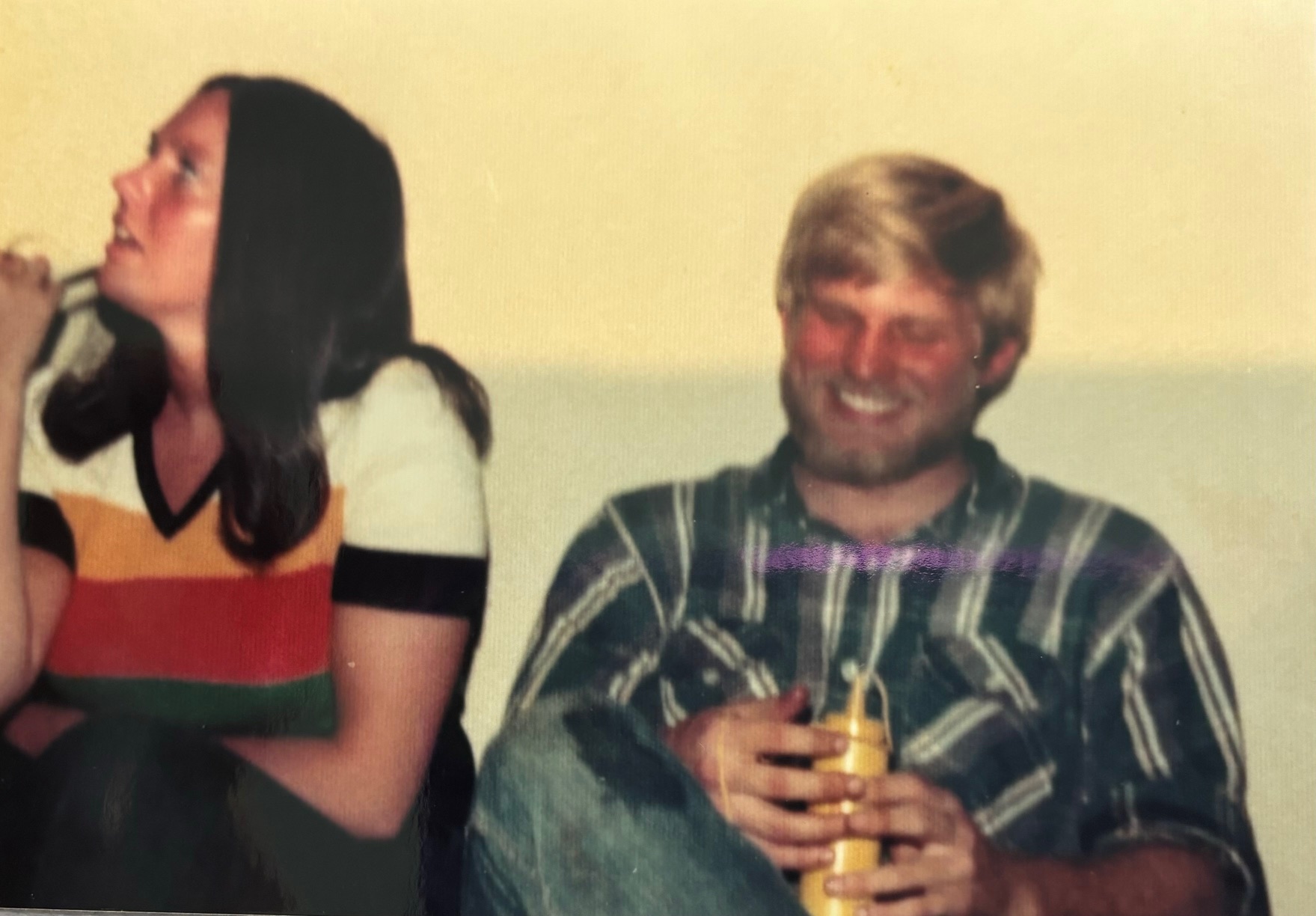 Patti Frazer Lock & Nick Abaravich at Burch Apts, Senior Week 1975 from Debbie Wallerstein