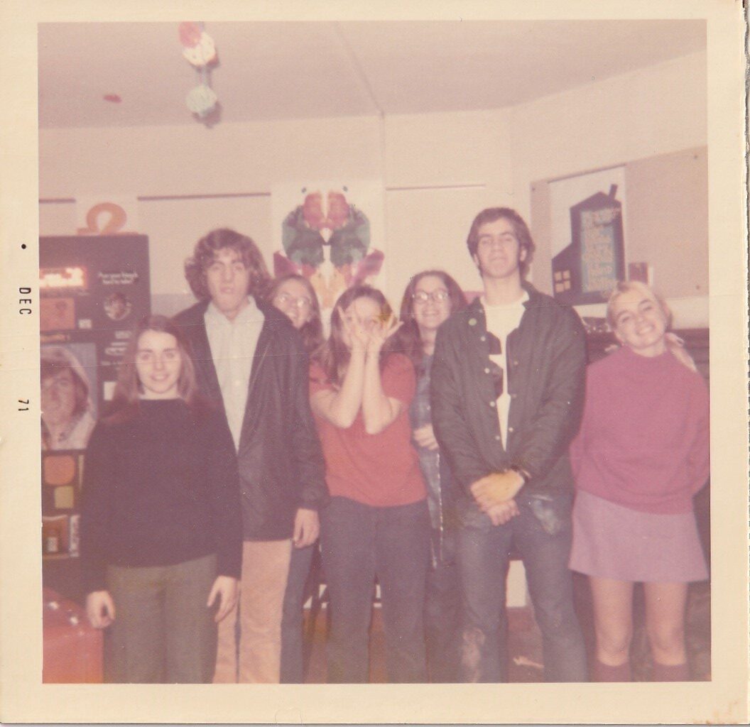 1971, Gail, Jeff Grossman, Wendy Child, Tam Guglin Casey, Debbie Wallerstein, Tom Rolwing, Debbie Hohn Parr, from Lynda Leslie