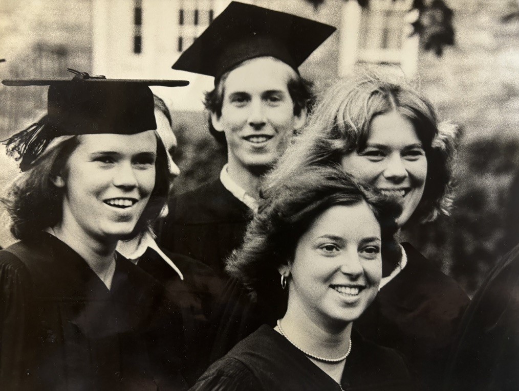 Michael Fuerst, Merilynne Tron, Corlin Henderson, Deborah Williams, Graduation 1975 from Michael Fuerst
