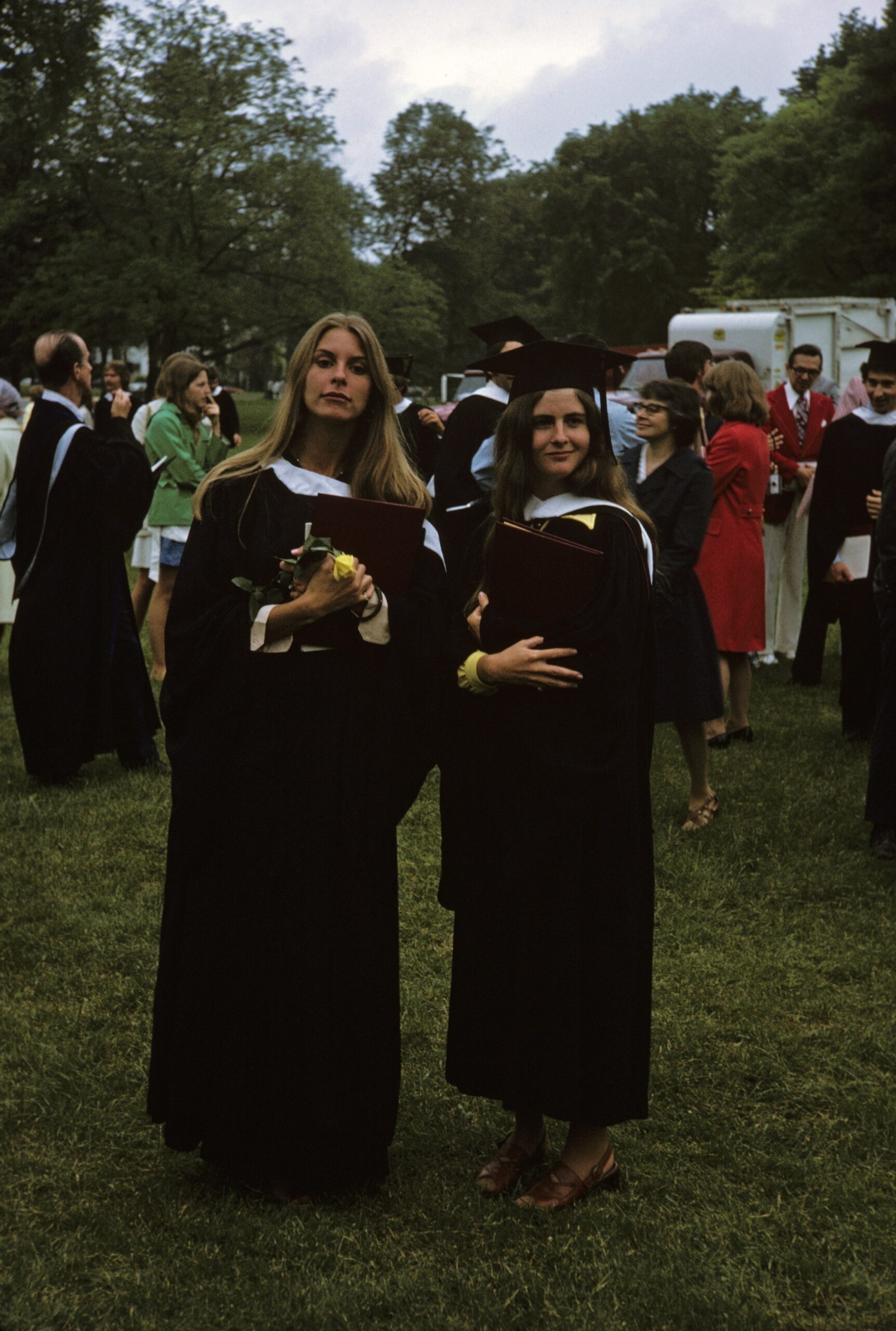 Graduation 1975 Susan Forster Fraser & Jean Kiddoo from Kiddoo