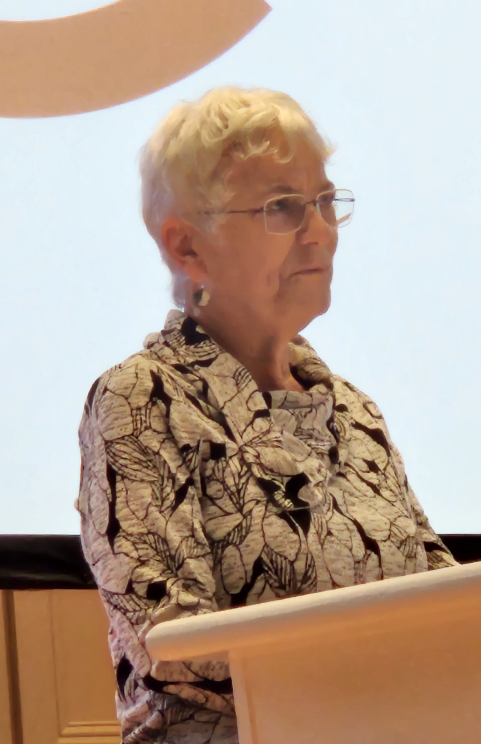 Reunion 2025 Carla Jiminez speaking at the memorial service by Dittman