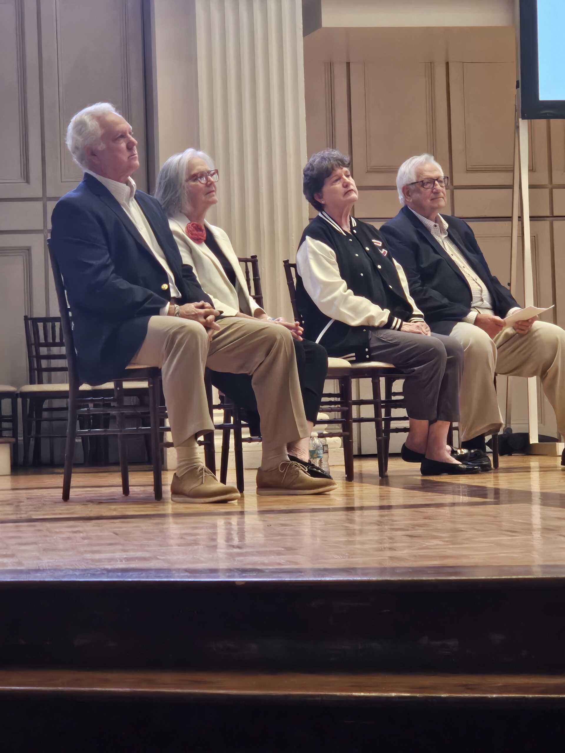 Reunion 2025 Dave Lake, Janice McSherry, Julie Bergamini Bergeron & Jim Czesak at the memorial service by Dittman