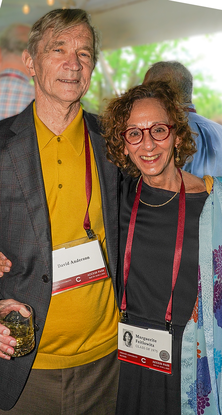 Reunion 2025, David Anderson & Maggie Feitlowitz, by Peter Tannenbaum