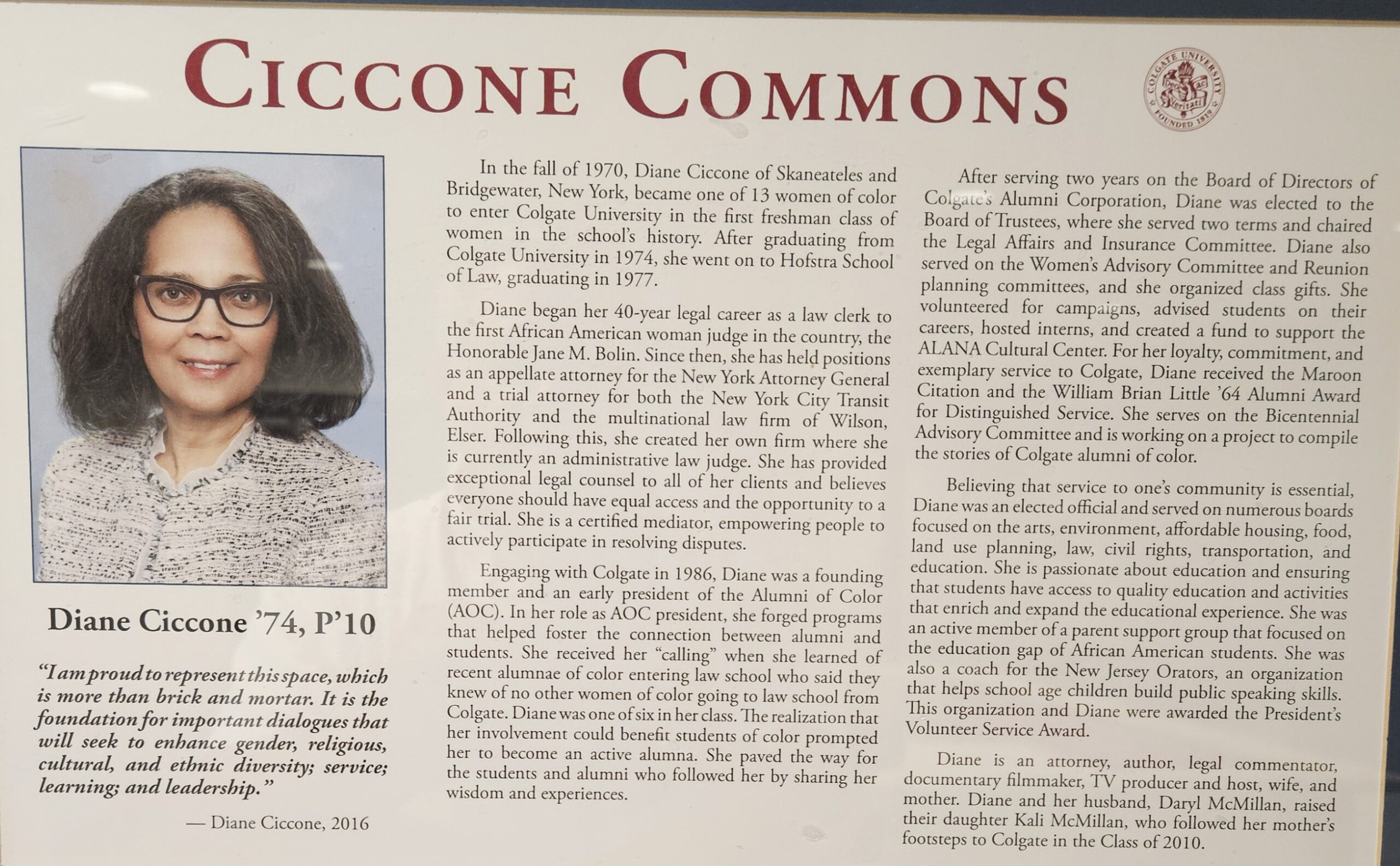 Reunion 2025 Diane Ciccone Commons by Dittman