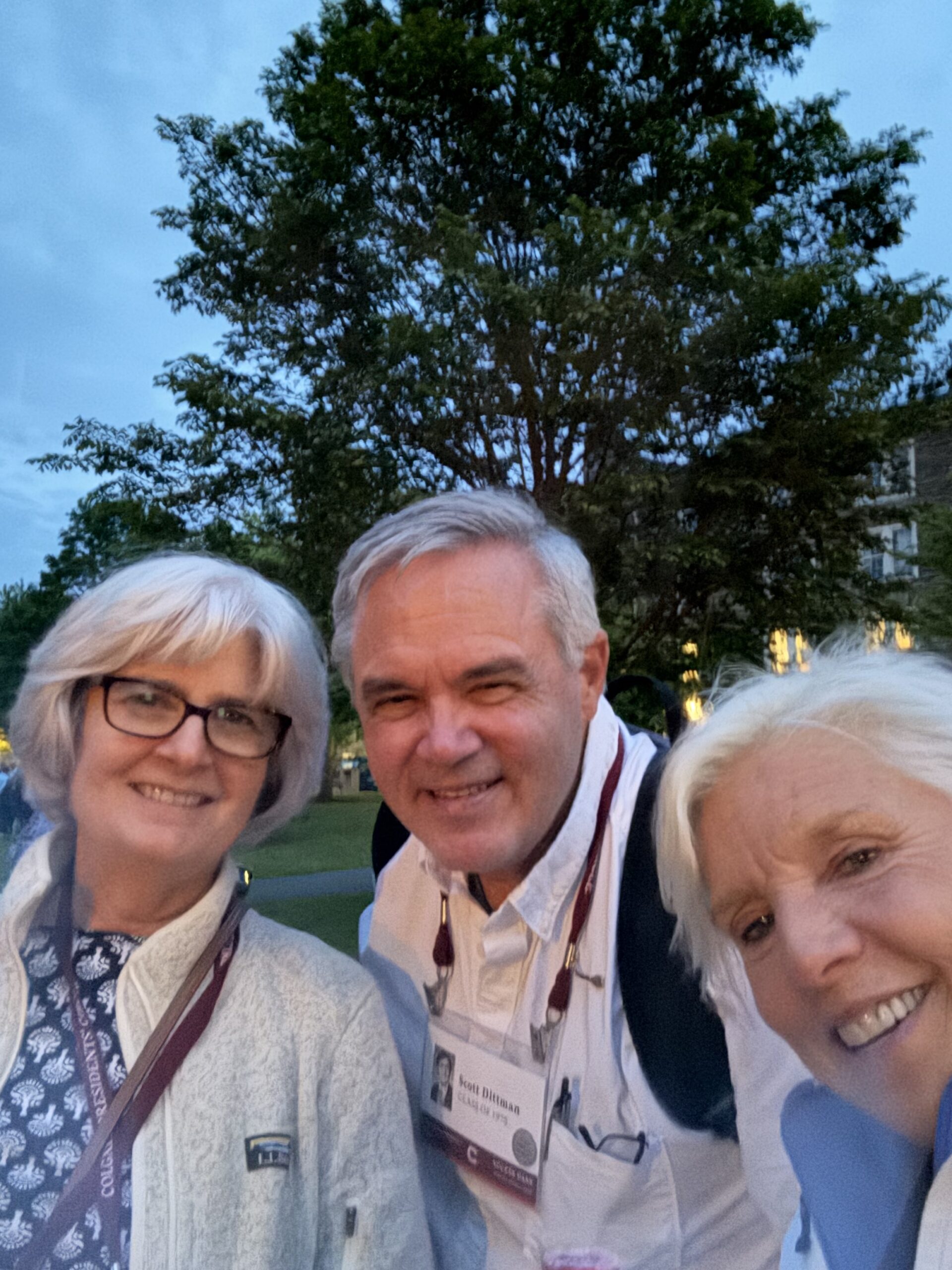 Reunion 2025, Jean Kiddoo, Scott Dittman, Vicki Johnson McShirley, by Kiddoo