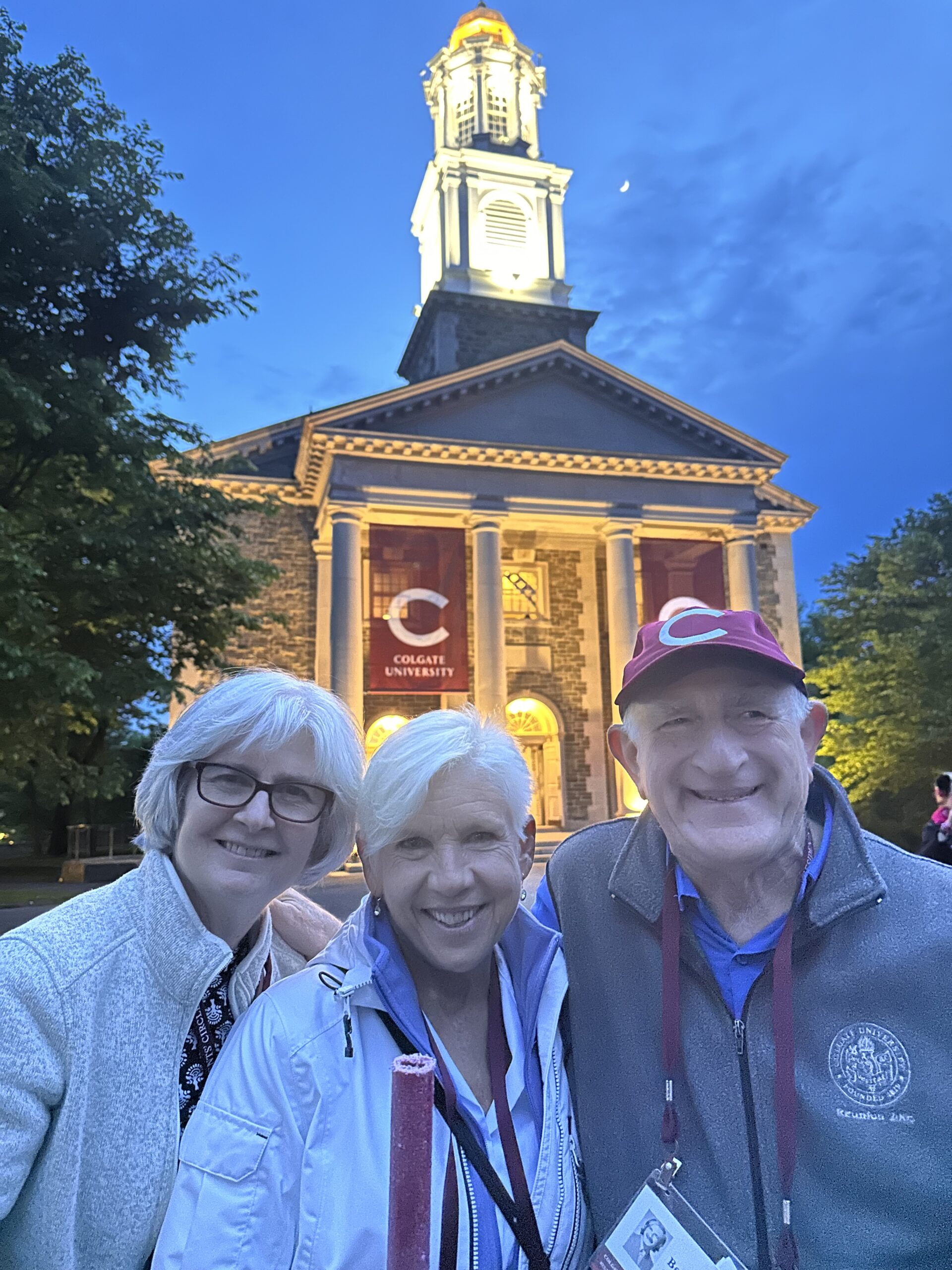 Reunion 2025, Jean Kiddoo, Vicki Johnson McShirley, Bert Berney, by Kiddoo