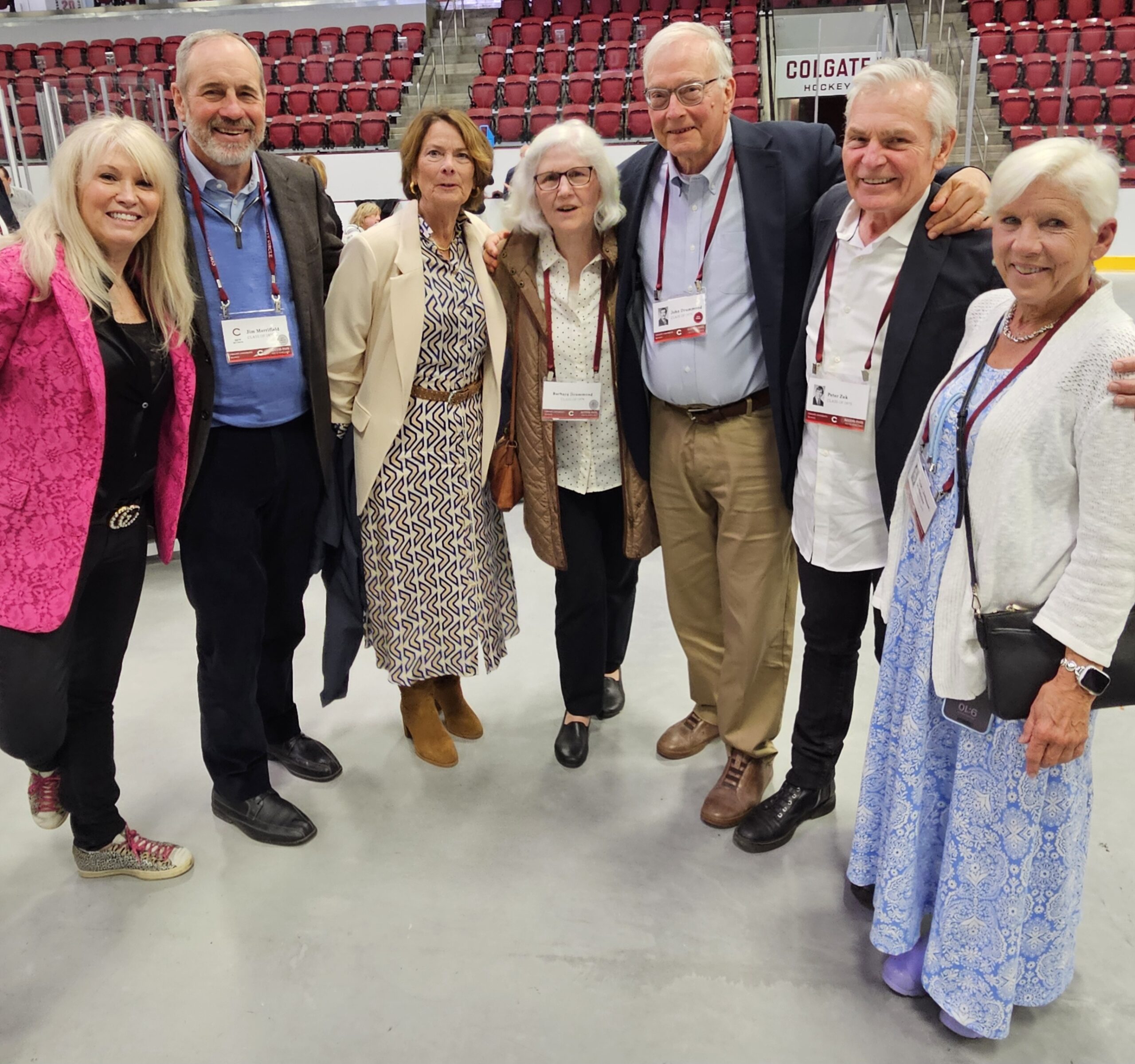 Reunion 2025 Jim Merrifield, John Drummond, Peter Zuk & Vicki Johnson McShirley & spouses by Dittman