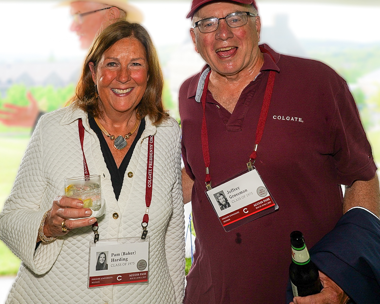 Reunion 2025, Pam Baker Harding & Jeff Grossman, by Peter Tannenbaum