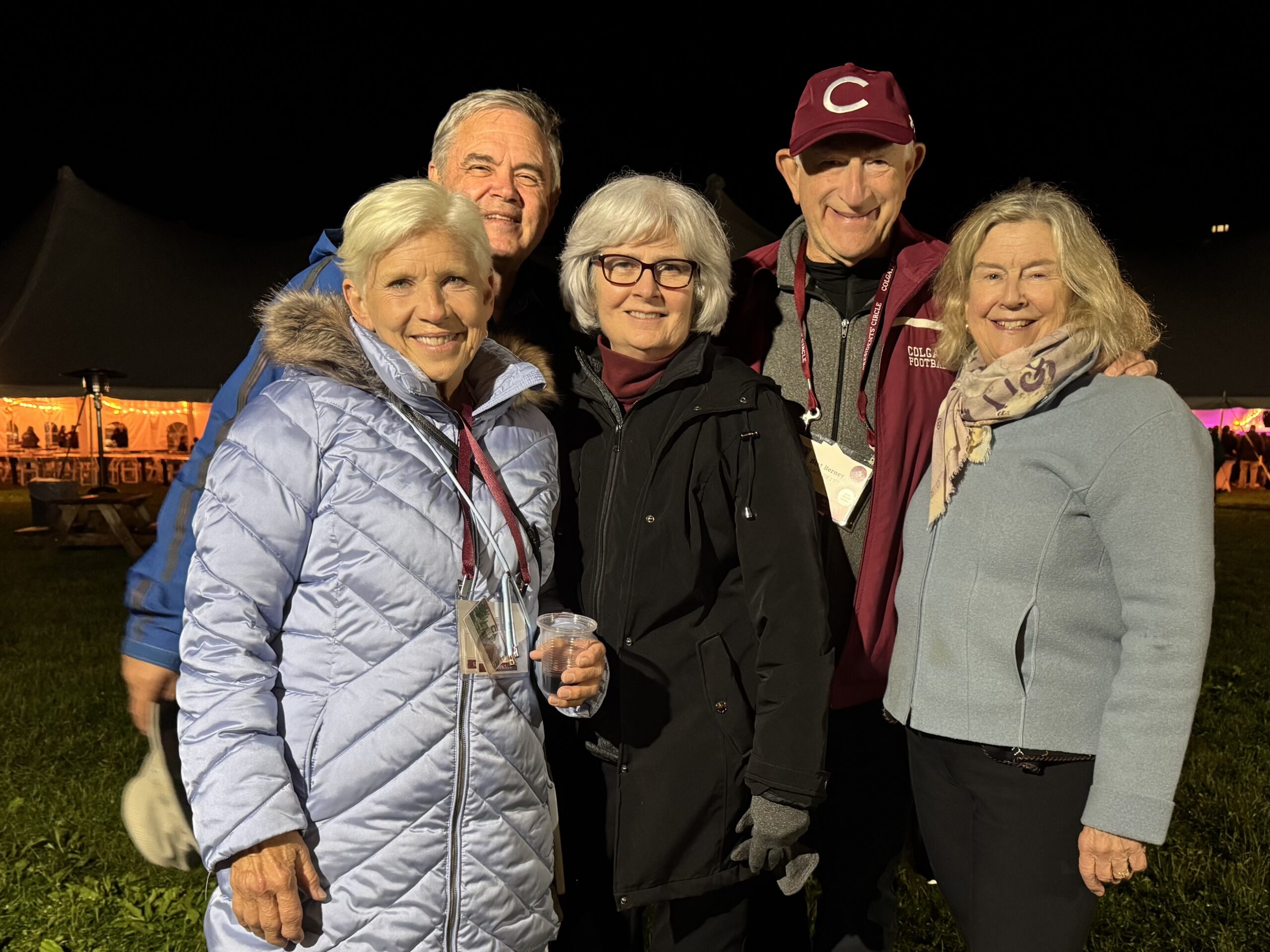 Reunion 2025, Vicki Johnson McShirley, Scott Dittman, Jean Kiddoo, Bert Berney, by Kiddoo