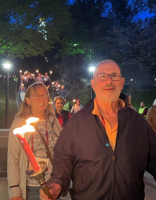 Reunion 2025, torchlight procession, Rich Koweek, by Jim Bilbo